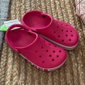 Candy pink crocks